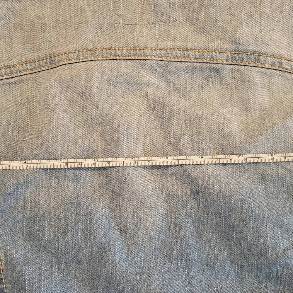 l&M Jeans Light Blue Washed Denim Vest Size M Y2K - Picture 6 of 7